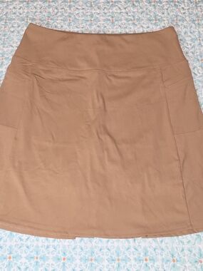 Women's Tan A-Line Skort - Classic Everyday Style
